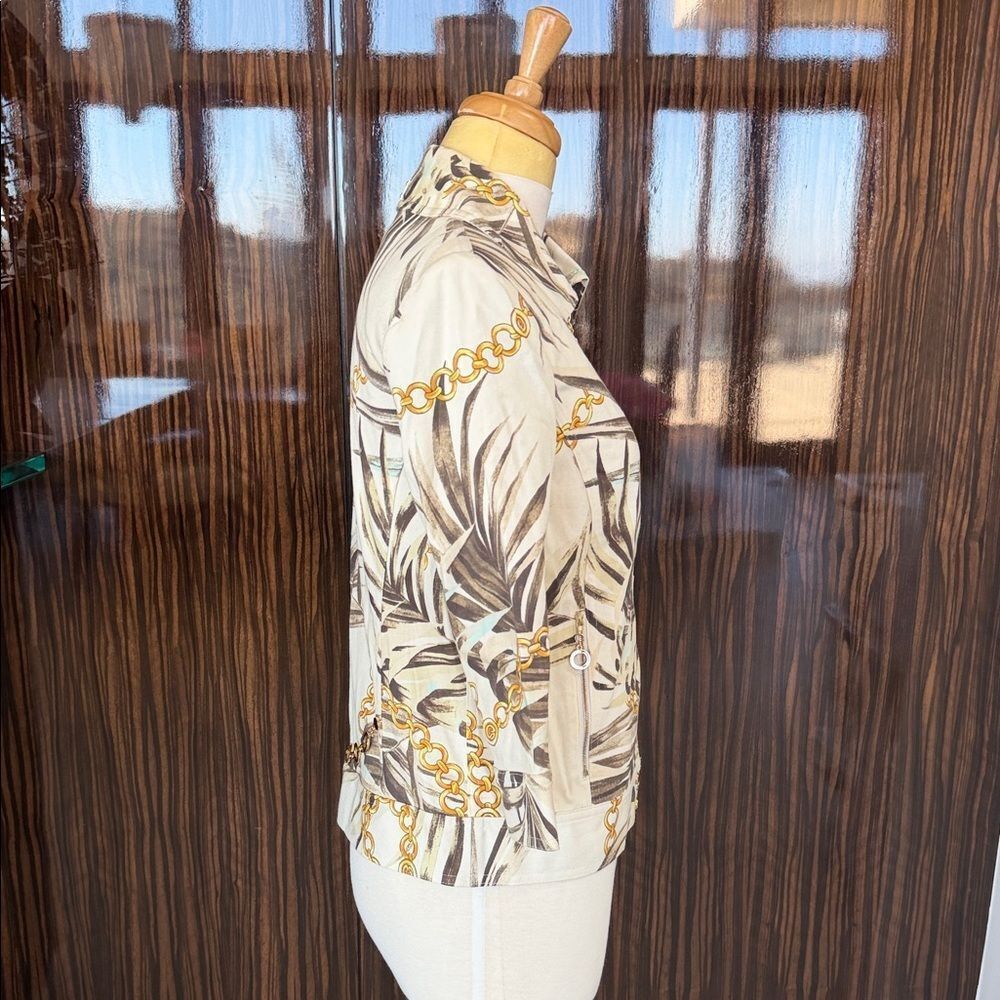 Tropical Print Zip-Up Jacket - Picture 5 of 9